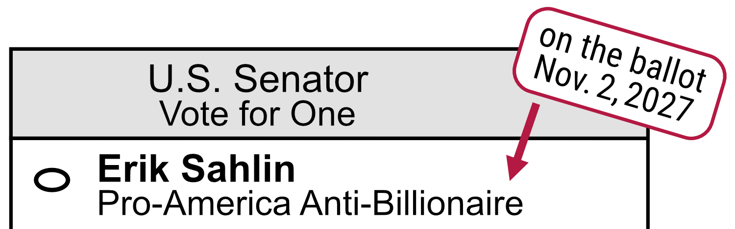 Pro-America Anti-Billionaire on the ballot